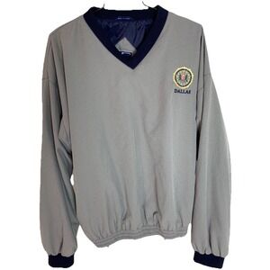 Vintage Woodlake Sport Classic Dallas FBI Jacket Mens L Large Windbreaker Coat